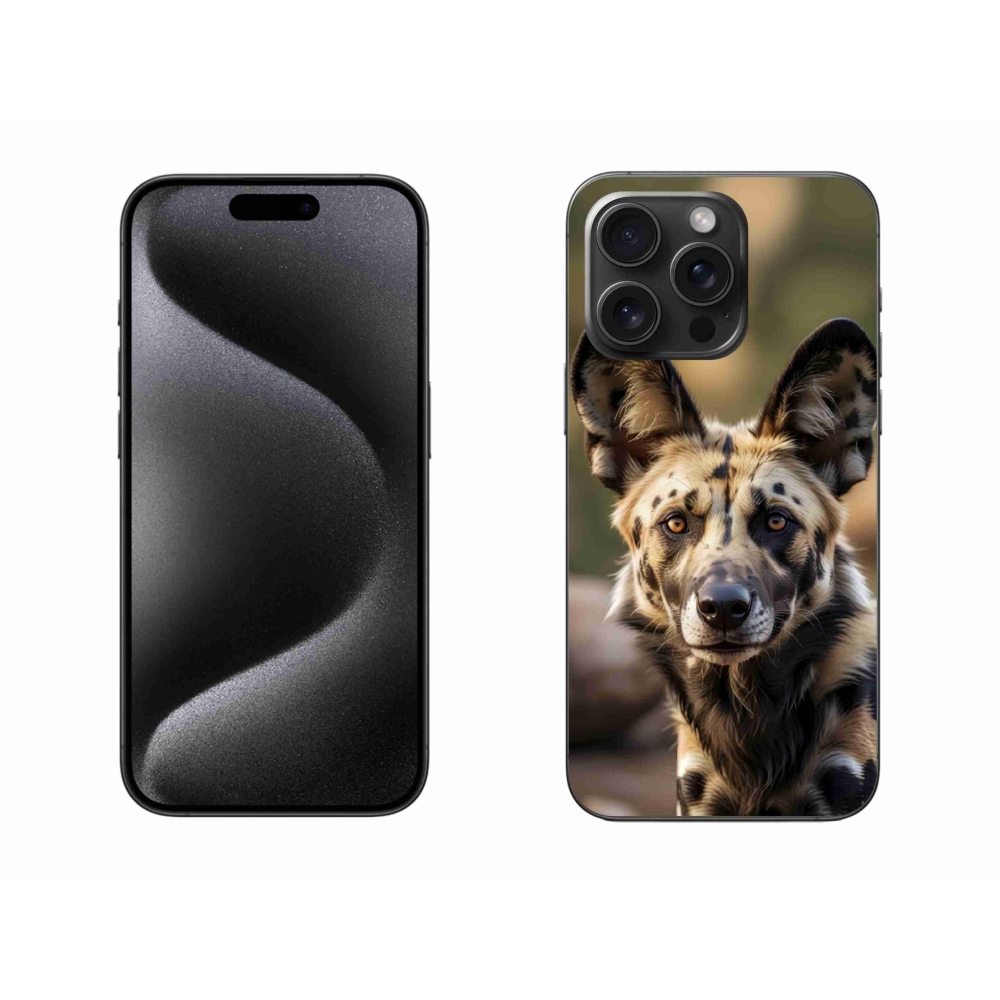 mmCase gél tok az iPhone 15 Pro Max-hoz – afrikai vadkutya