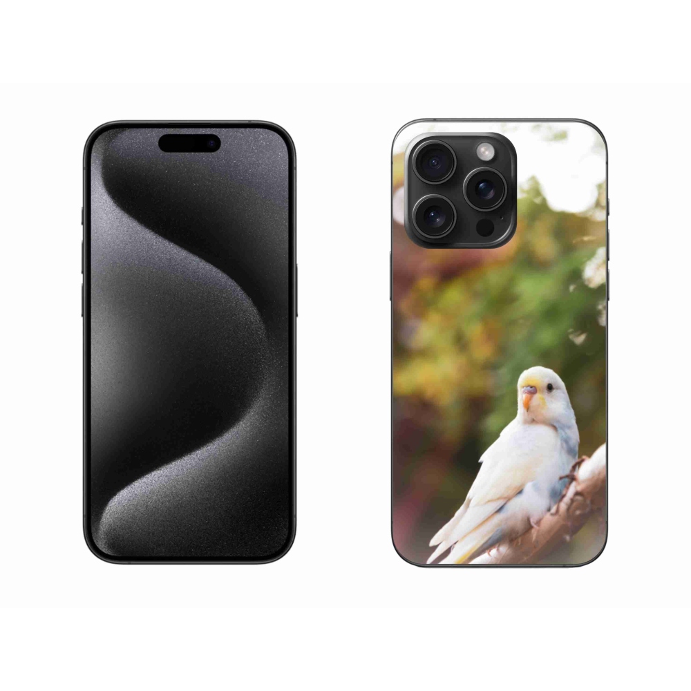 Gél védőburkolat mmCase iPhone 15 Pro Max készülékhez - andulka fehér