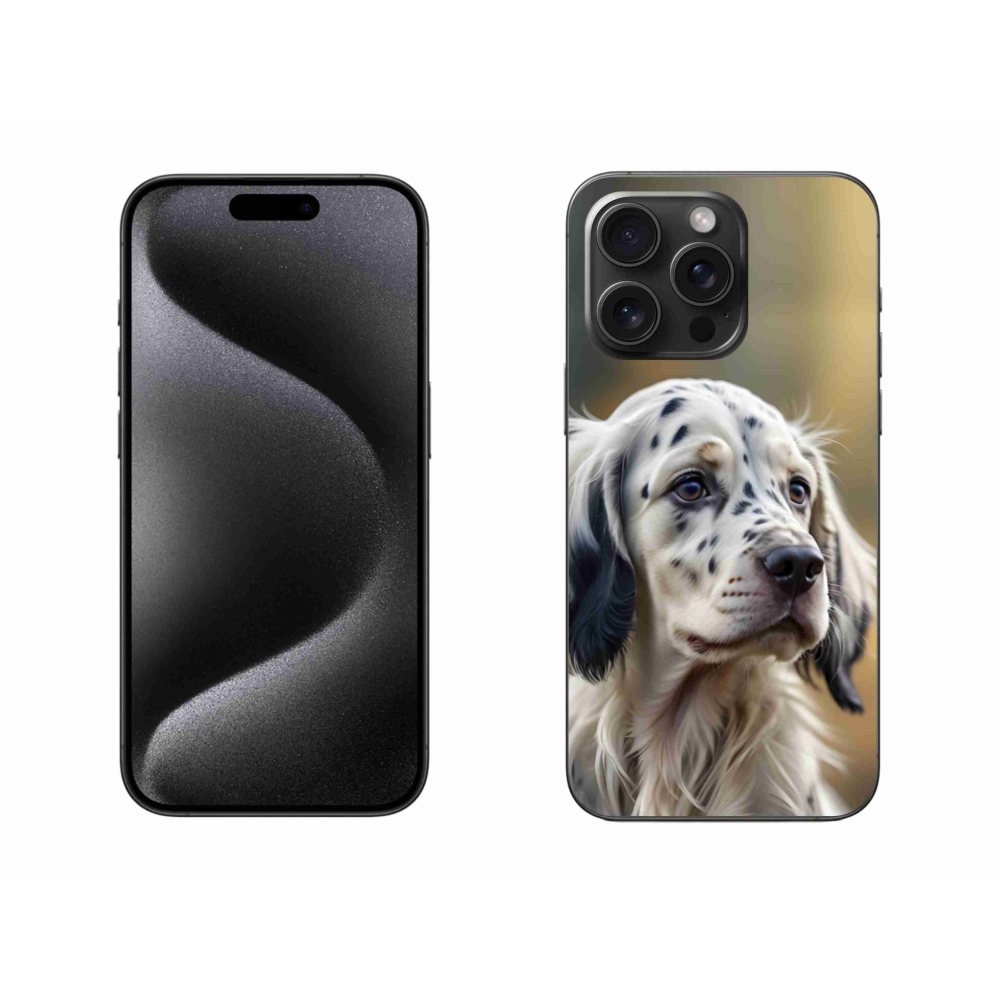 Gél védőburkolat mmCase iPhone 15 Pro Max készülékhez - English Setter