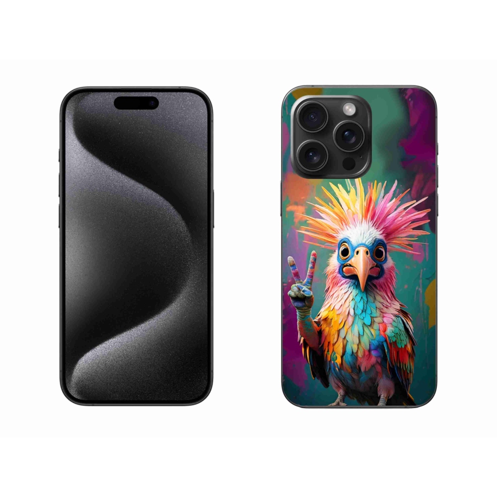 mmCase gél tok az iPhone 15 Pro Max-hoz – színes lázadó