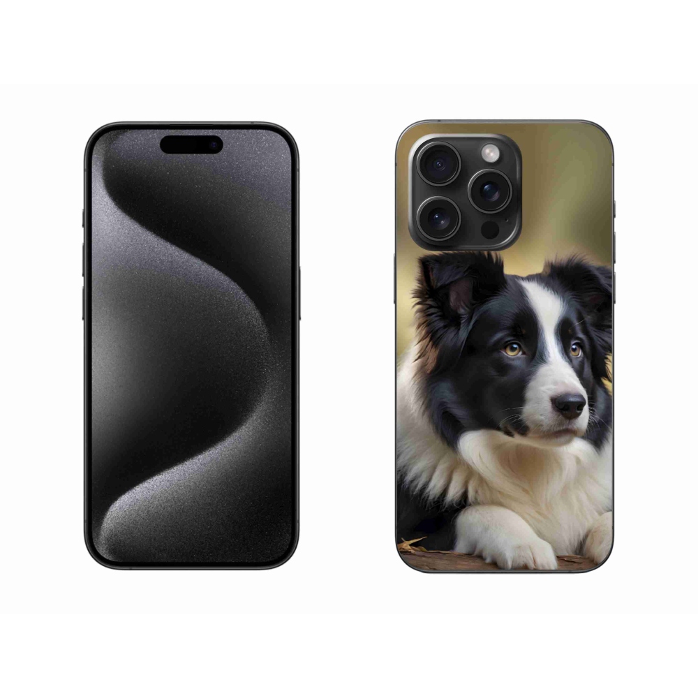 mmCase gél tok az iPhone 15 Pro Max-hoz – border collie 2