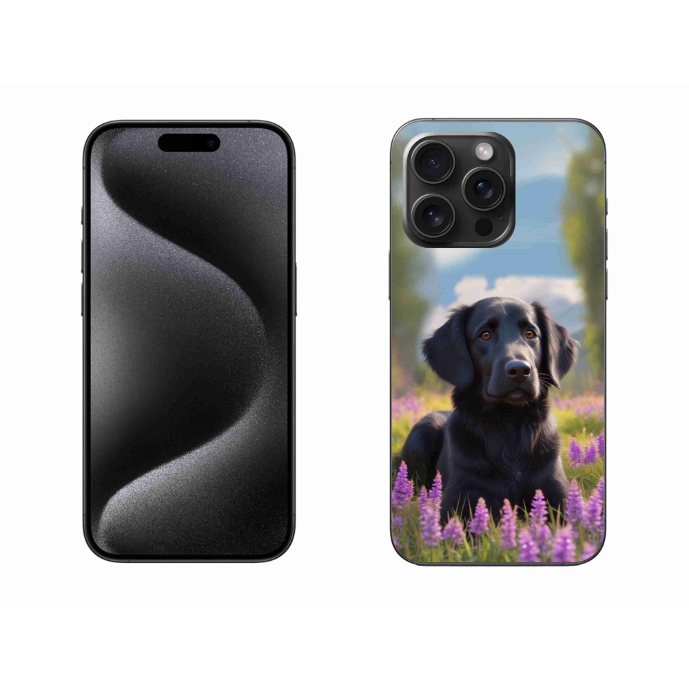 mmCase gél tok az iPhone 15 Pro Max-hoz – elegáns fekete retriever