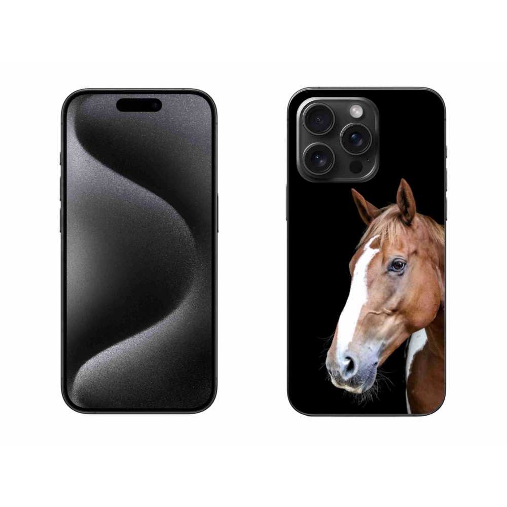 Zselés borítás mmCase iPhone 15 Pro Max készülékhez - barna ló 3