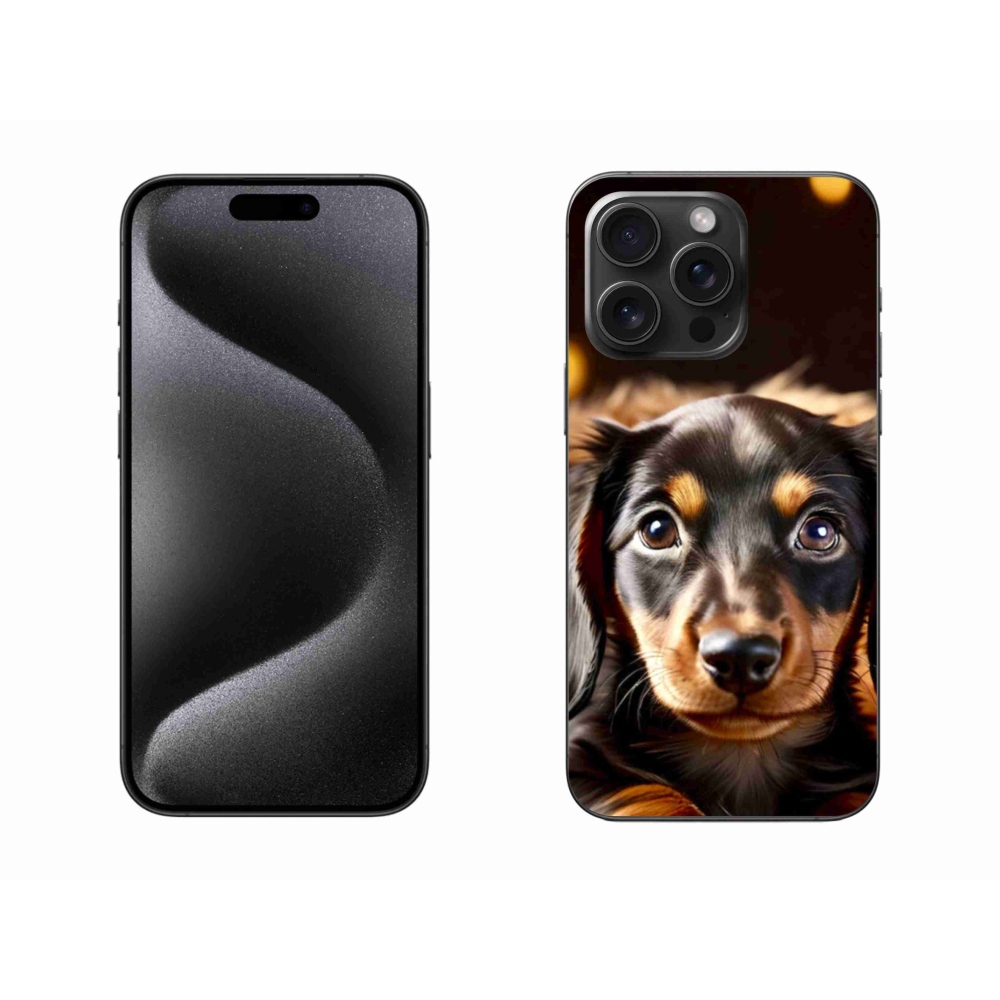 Zselés borítás mmCase iPhone 15 Pro Max készülékhez - tacskó