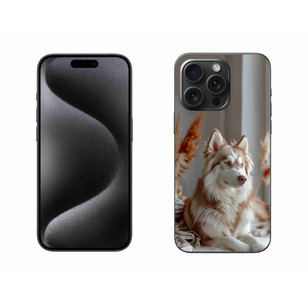 mmCase gél tok az iPhone 15 Pro Max-hoz – nyugodt szibériai husky