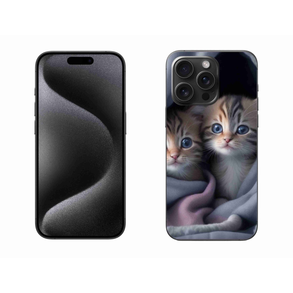 Zselés borítás mmCase iPhone 15 Pro Max készülékhez - cat duo 2