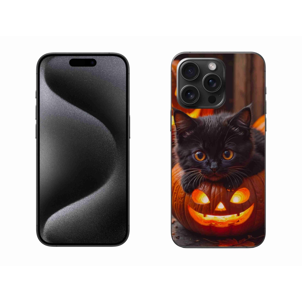 Zselés borítás mmCase iPhone 15 Pro Max készülékhez - cat love 2