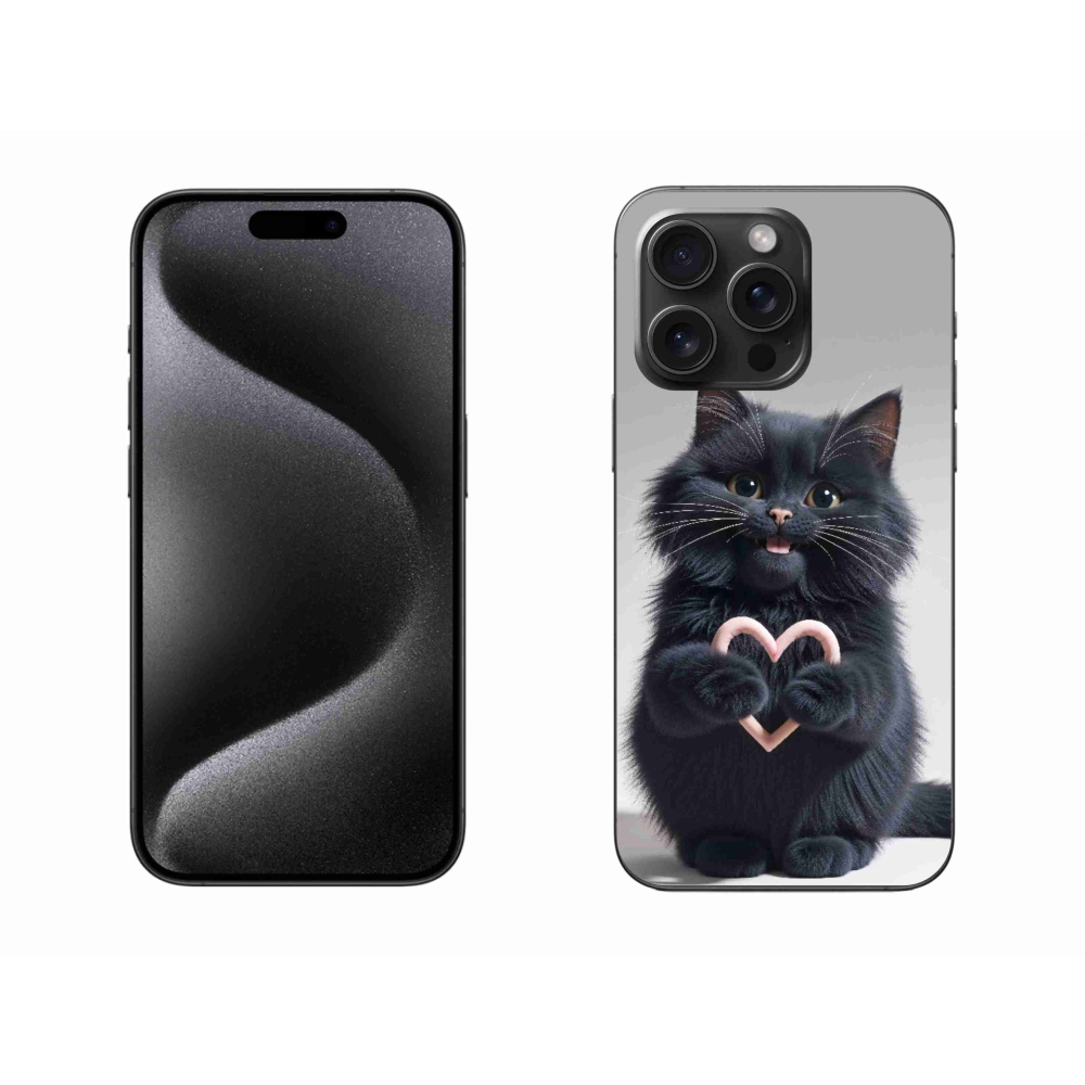 mmCase gél tok az iPhone 15 Pro Max-hoz – Macska szerelem 3