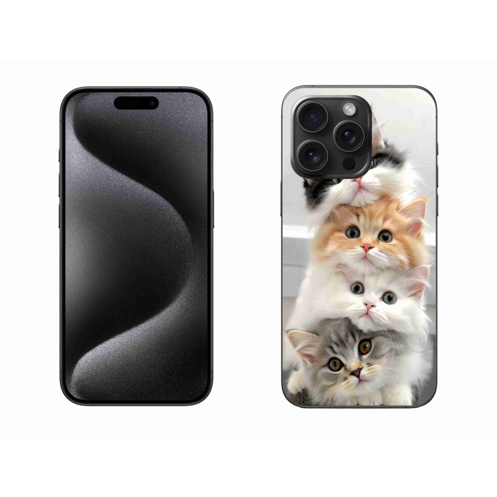 Zselés borítás mmCase iPhone 15 Pro Max készülékhez - cat gang