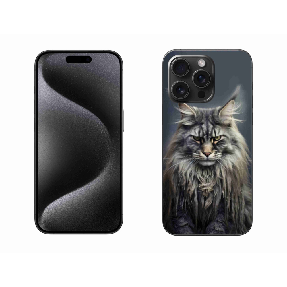 Zselés borítás mmCase iPhone 15 Pro Max készülékhez - macskaszem nézet 4