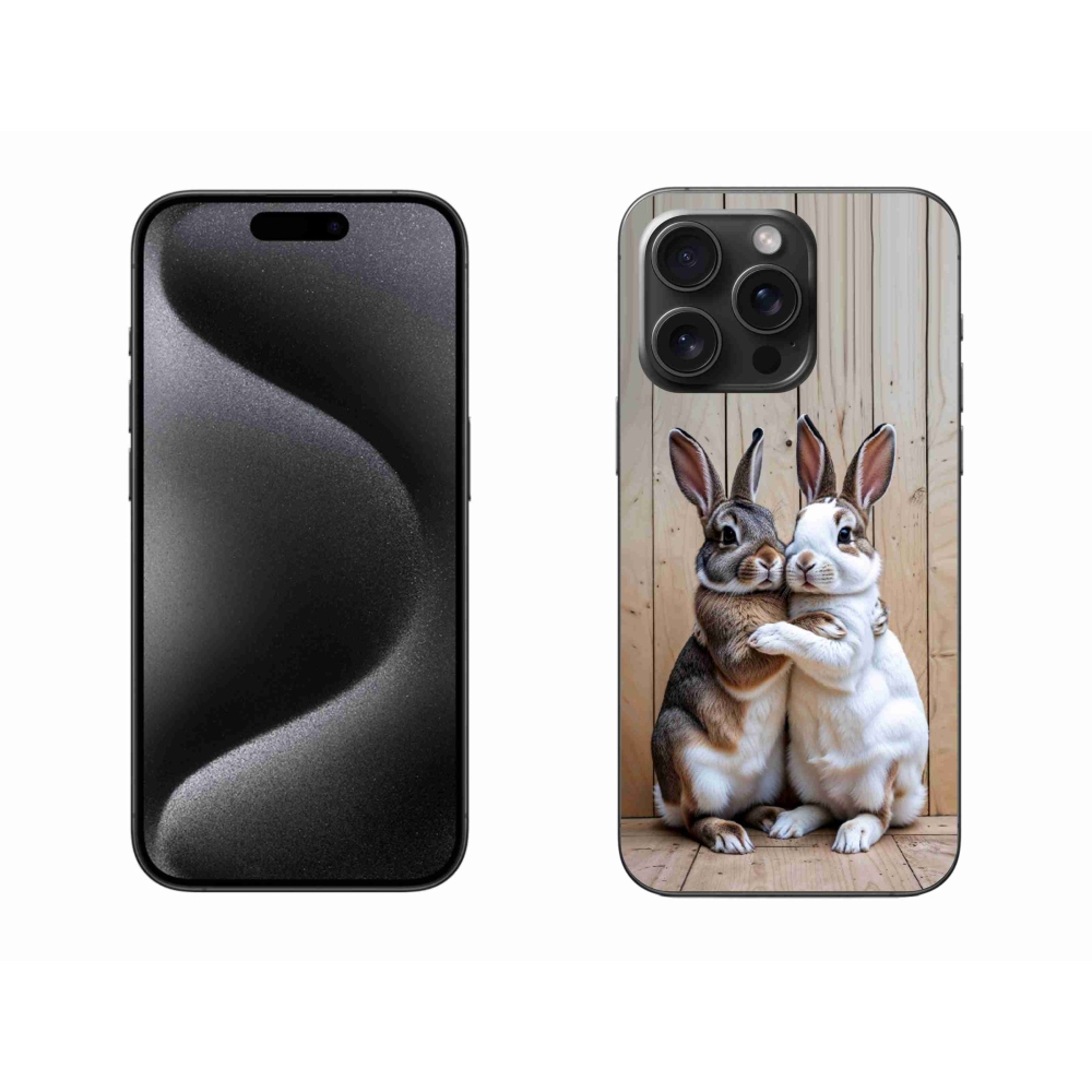 mmCase gél tok az iPhone 15 Pro Max-hoz – nyúlpár