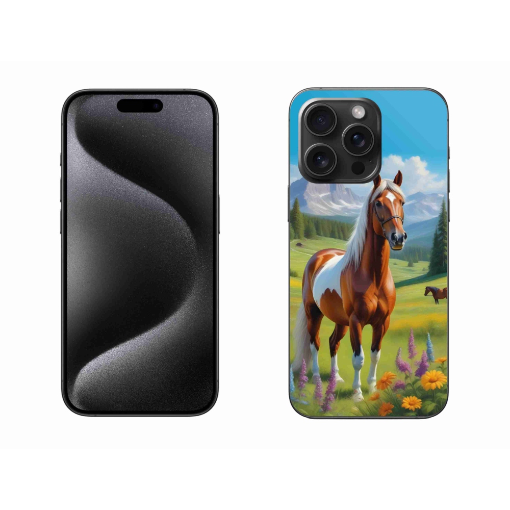 mmCase gél tok az iPhone 15 Pro Max-hoz – ló a réten