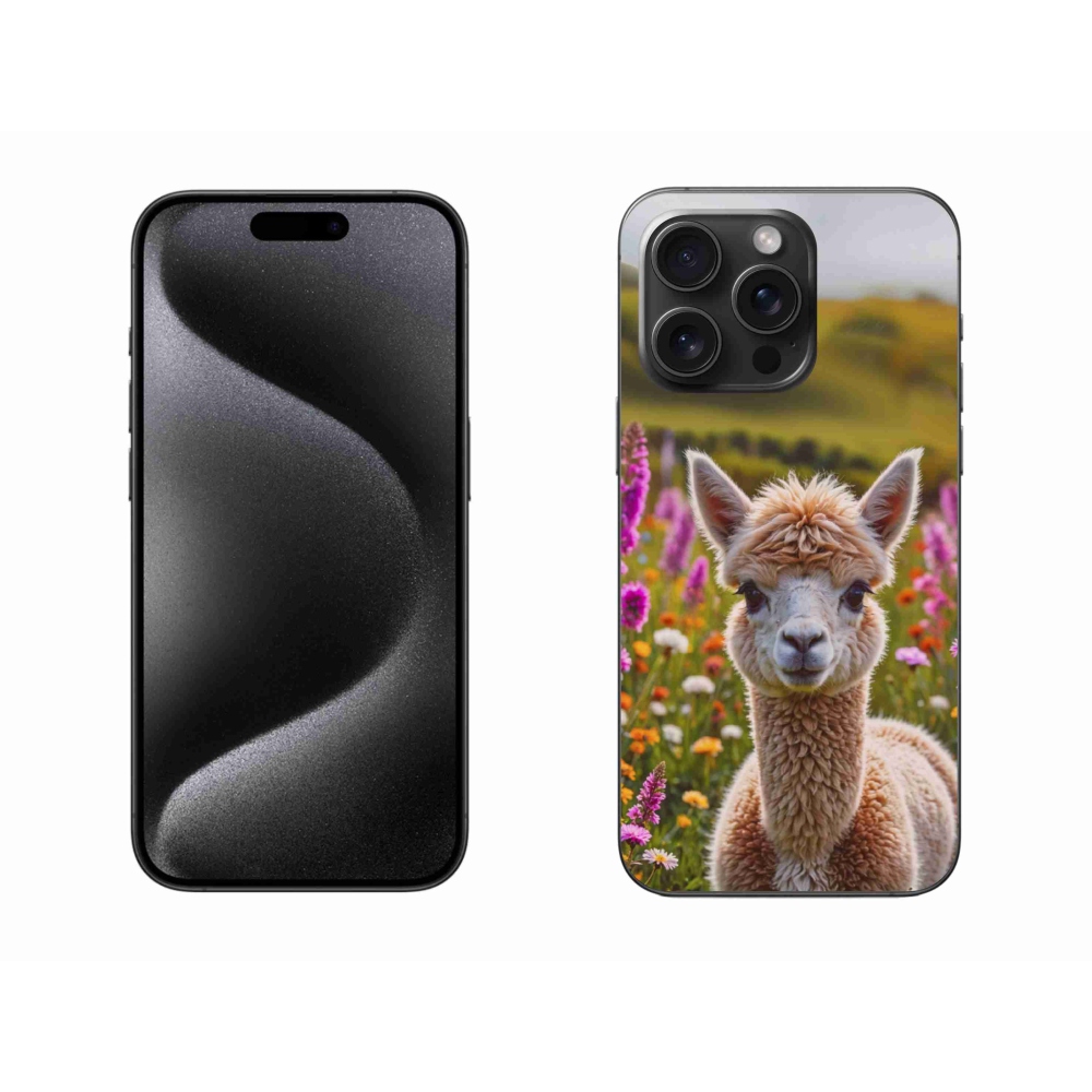 mmCase gél tok az iPhone 15 Pro Max-hoz – láma a réten