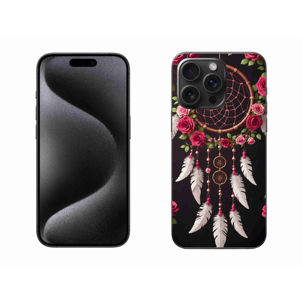 mmCase gél tok az iPhone 15 Pro Max-hoz – álomfogó rózsákkal