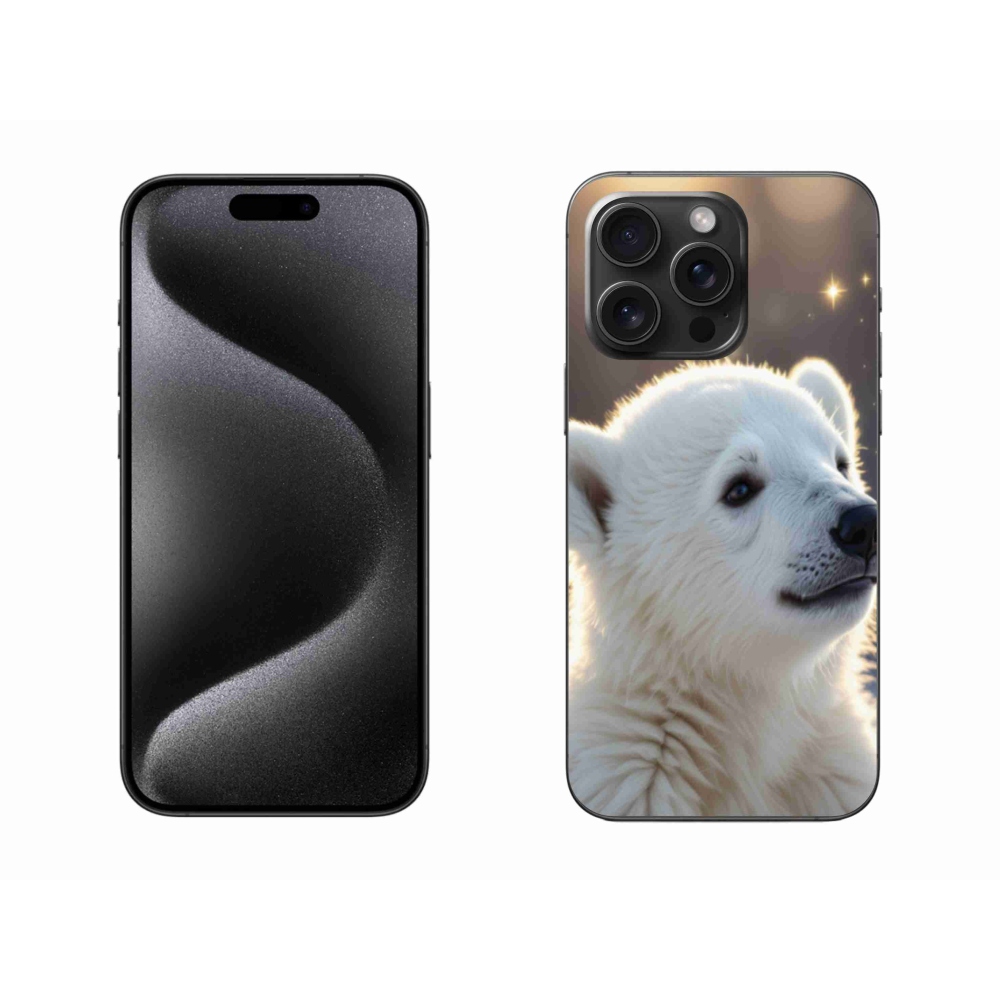 Zselés borítás mmCase iPhone 15 Pro Max készülékhez - jegesmedve