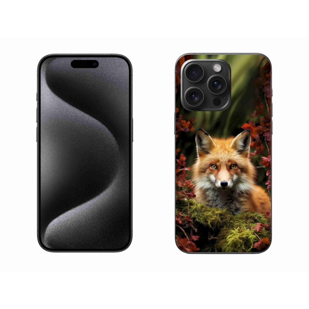 mmCase gél tok az iPhone 15 Pro Max-hoz – róka az erdőben
