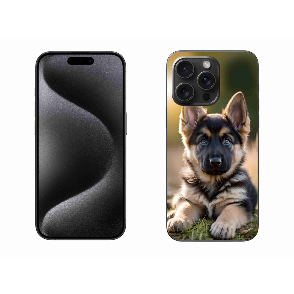 mmCase gél tok az iPhone 15 Pro Max-hoz – német juhászkutya a természetben