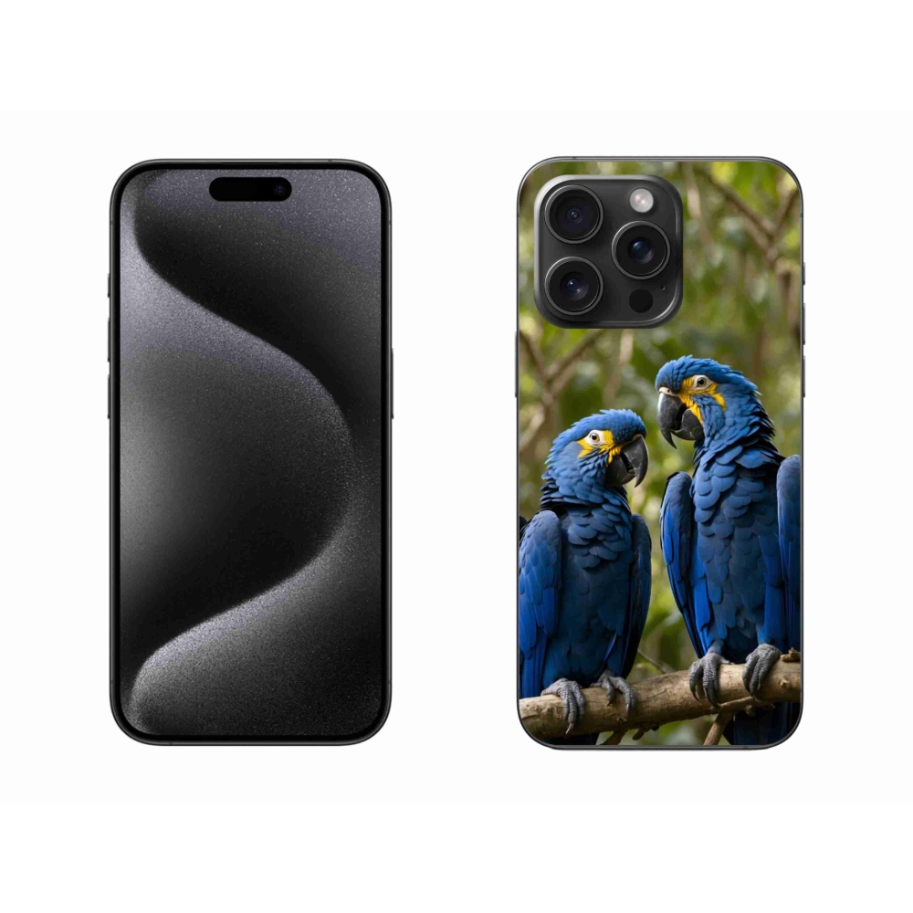 mmCase gél tok az iPhone 15 Pro Max-hoz – papagáj-duó