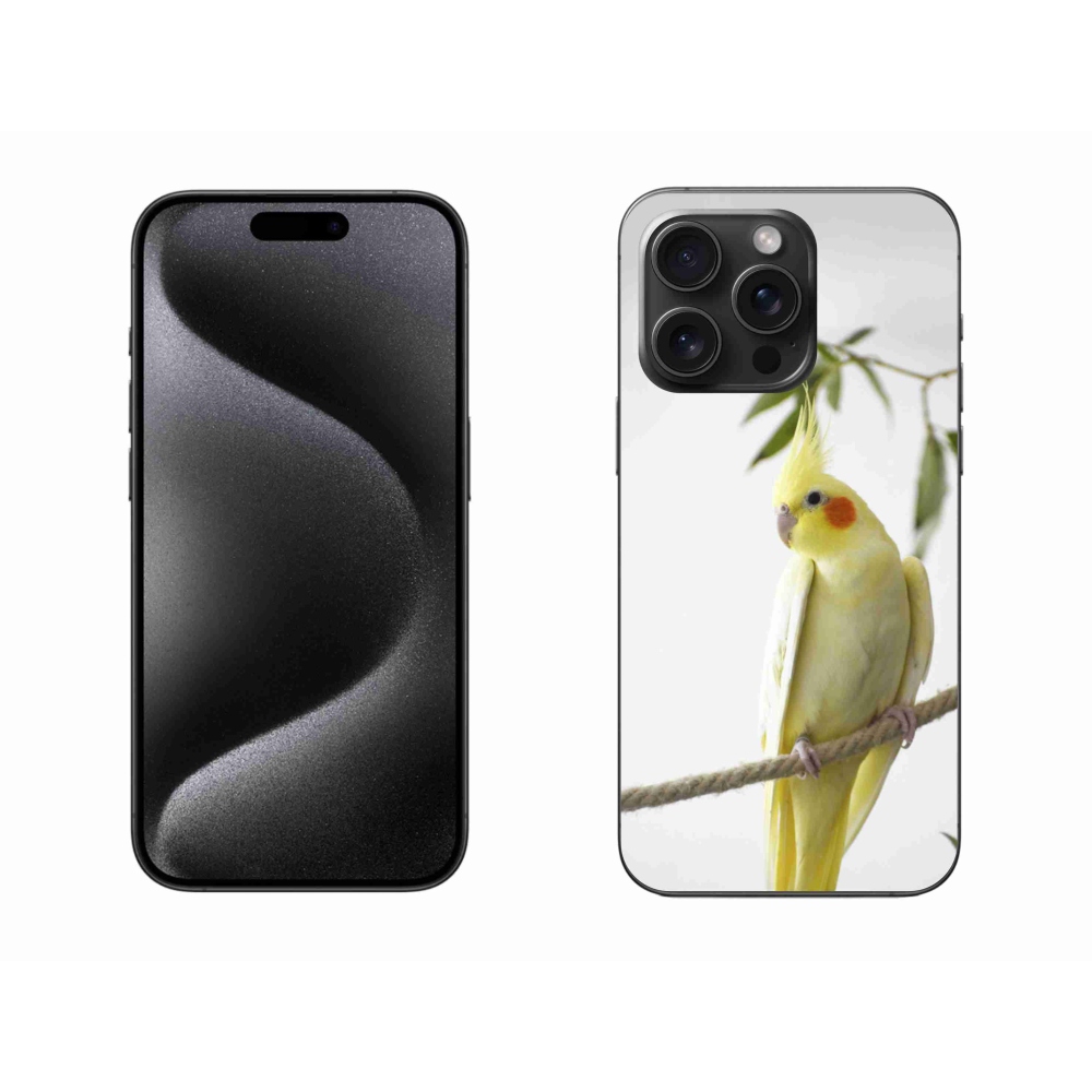 mmCase gél tok az iPhone 15 Pro Max-hoz – tollas papagáj