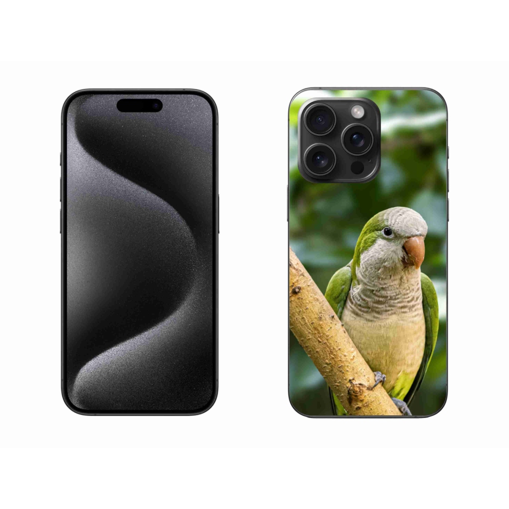 Zselés borítás mmCase iPhone 15 Pro Max készülékhez - papagáj