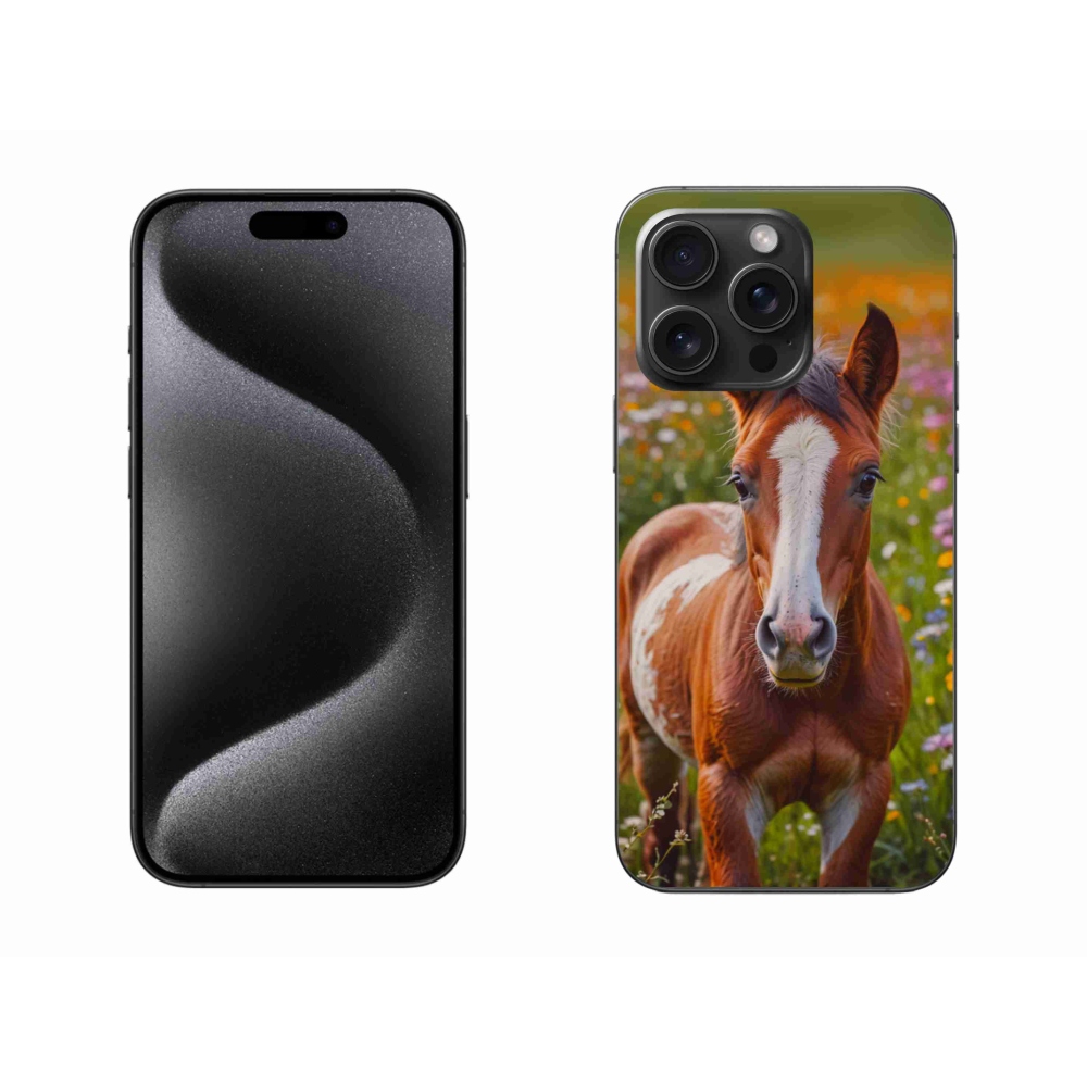 mmCase gél tok az iPhone 15 Pro Max-hoz – aranyos csikó