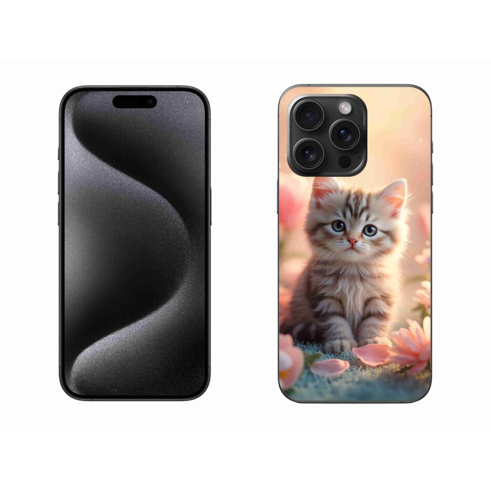 Gél borítás mmCase iPhone 15 Pro Max készülékhez - aranyos cica 8