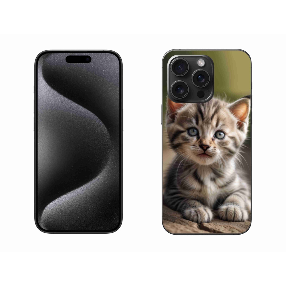 Gél borítás mmCase iPhone 15 Pro Max készülékhez - aranyos cica 9