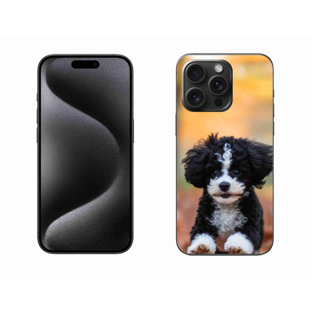 Zselés borítás mmCase iPhone 15 Pro Max készülékhez - aranyos kiskutya 2