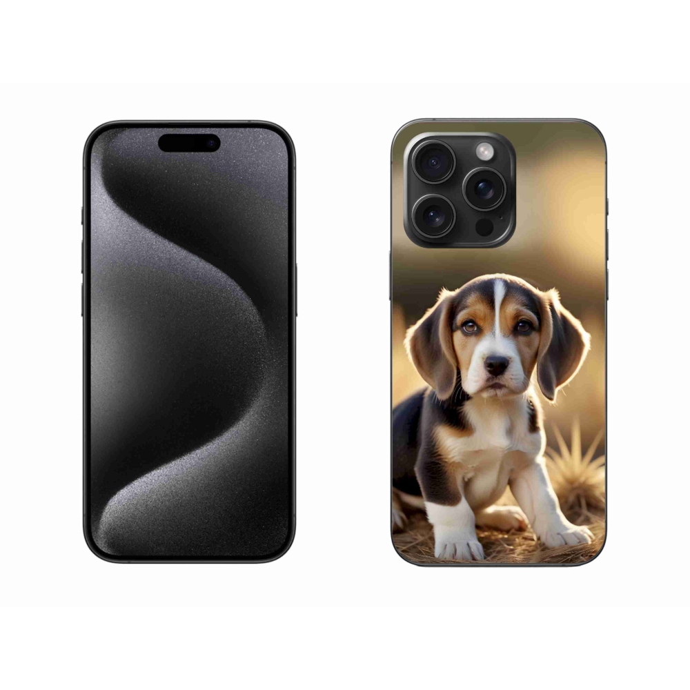 mmCase gél tok az iPhone 15 Pro Max-hoz – aranyos beagle