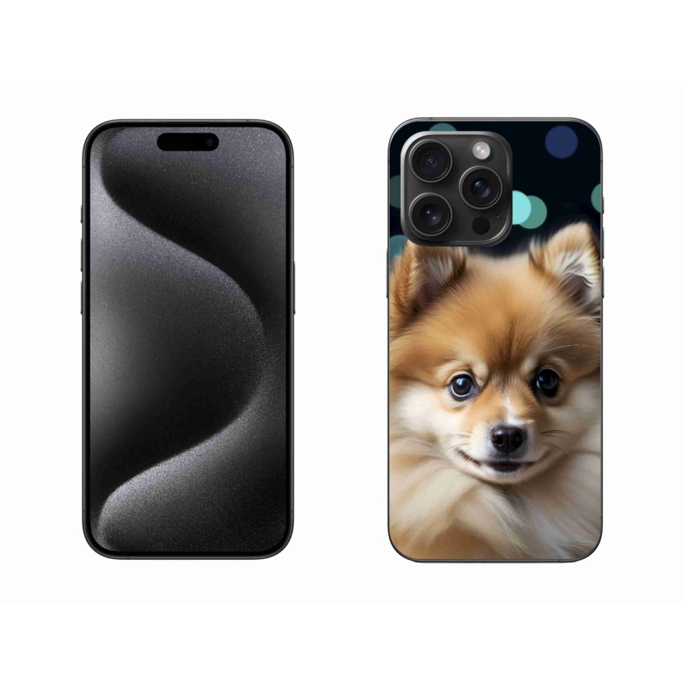 mmCase gél tok az iPhone 15 Pro Max-hoz – aranyos pomerániai