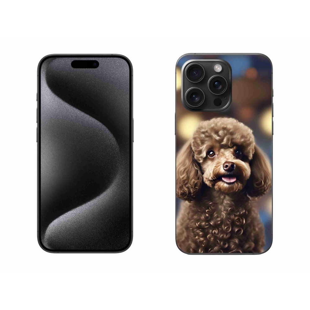 mmCase gél tok az iPhone 15 Pro Max-hoz – aranyos pudli