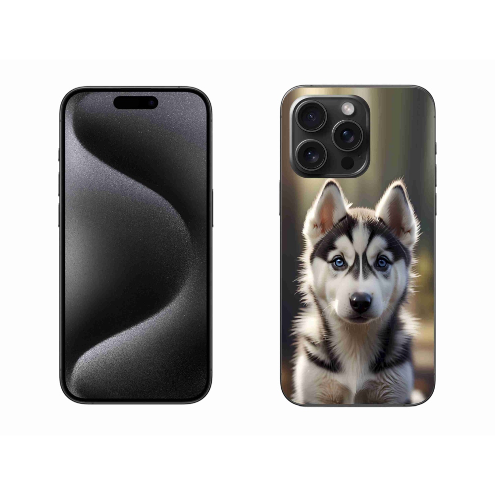 mmCase gél tok az iPhone 15 Pro Max-hoz – aranyos szibériai husky