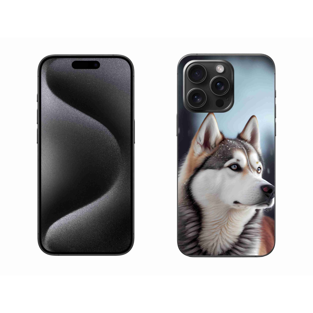 mmCase gél tok az iPhone 15 Pro Max-hoz – szibériai husky