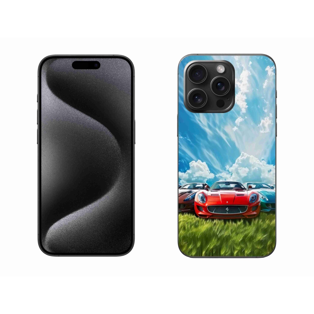 Zselés borítás mmCase iPhone 15 Pro Max készülékhez - sportkocsik
