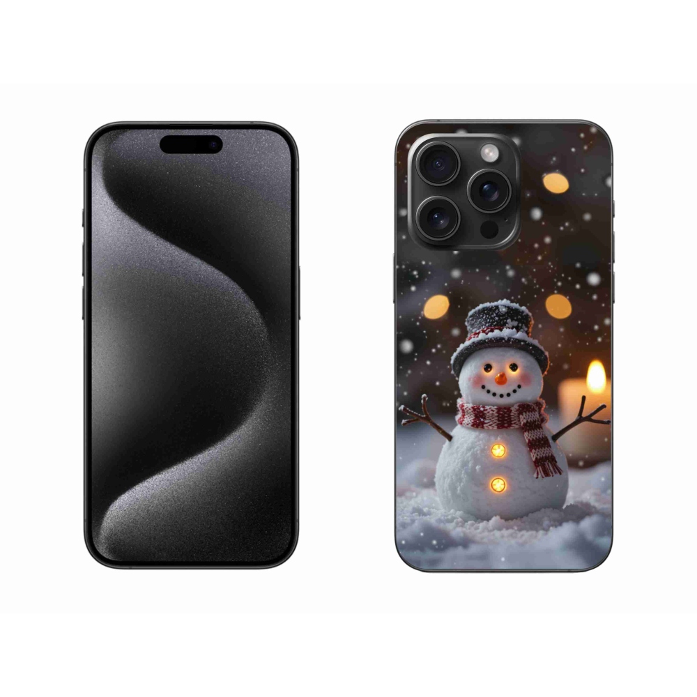 mmCase gél tok az iPhone 15 Pro Max-hoz – vidám hóember
