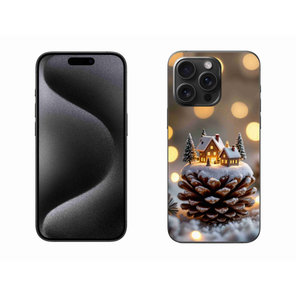 mmCase gél tok az iPhone 15 Pro Max-hoz – téli falu