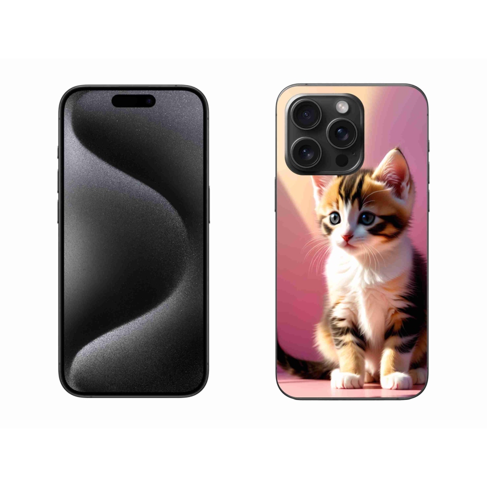 Zselés borítás mmCase iPhone 15 Pro Max készülékhez - kíváncsi cica 2