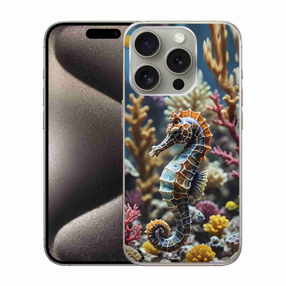 mmCase gél tok az iPhone 15 Pro-hoz – tengeri csikóhal 2