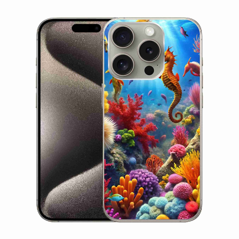 Zselés borítás mmCase iPhone 15 Pro készülékhez - Sea World 3