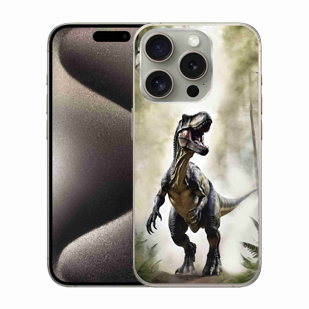 mmCase gél tok az iPhone 15 Pro-hoz – dühös T-Rex