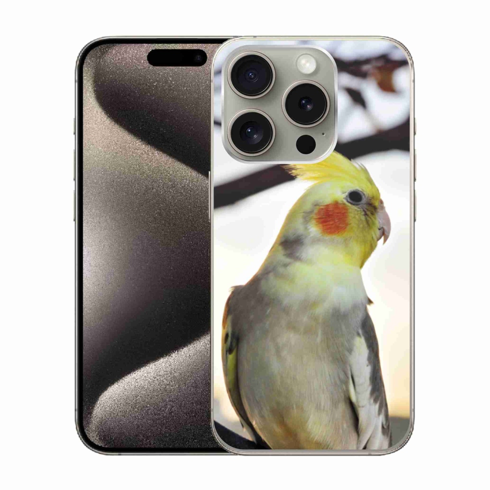 Zselés borítás mmCase iPhone 15 Pro készülékhez - papagáj korela