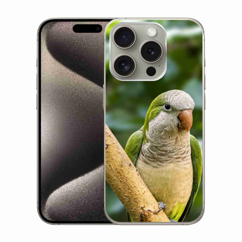 Zselés borítás mmCase iPhone 15 Pro készülékhez - papagáj