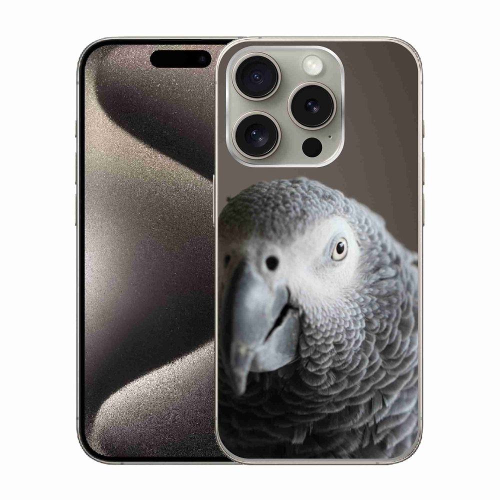 Zselés borítás mmCase iPhone 15 Pro készülékhez - papagáj jacko 2
