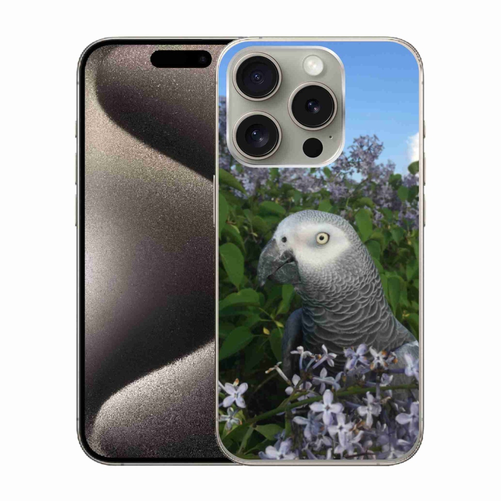 Zselés borítás mmCase iPhone 15 Pro készülékhez - papagáj