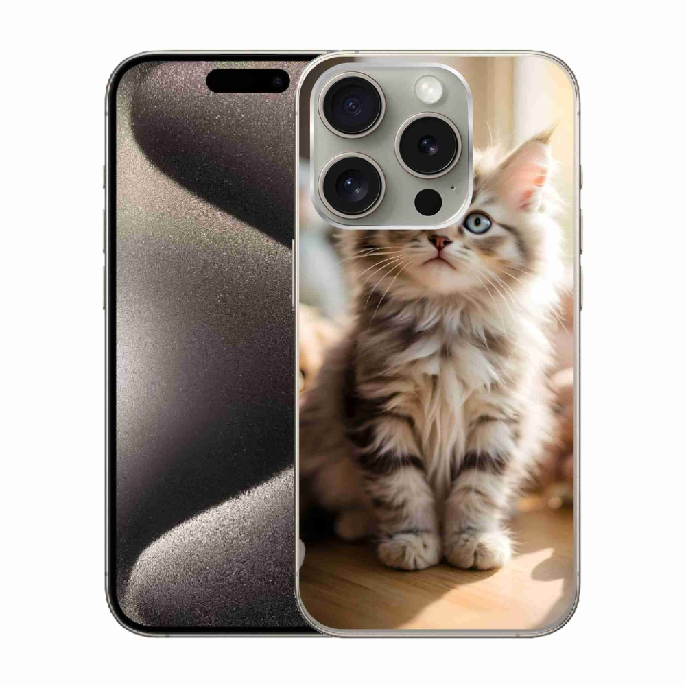 mmCase gél tok az iPhone 15 Pro-hoz – aranyos cica 10