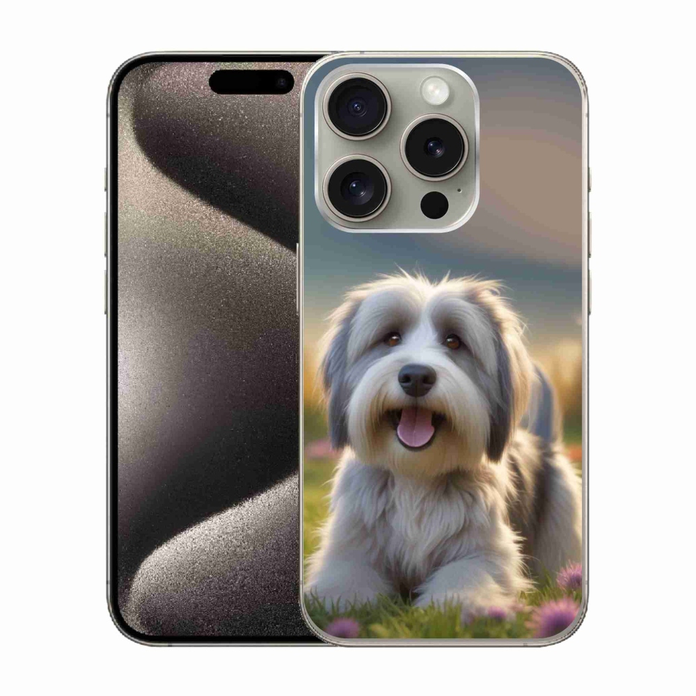 mmCase gél tok az iPhone 15 Pro-hoz – aranyos havannai kutyus