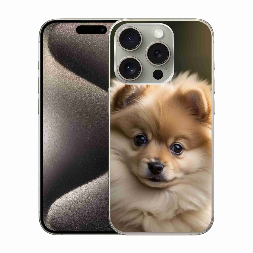 mmCase gél tok az iPhone 15 Pro-hoz – aranyos pomerániai 2
