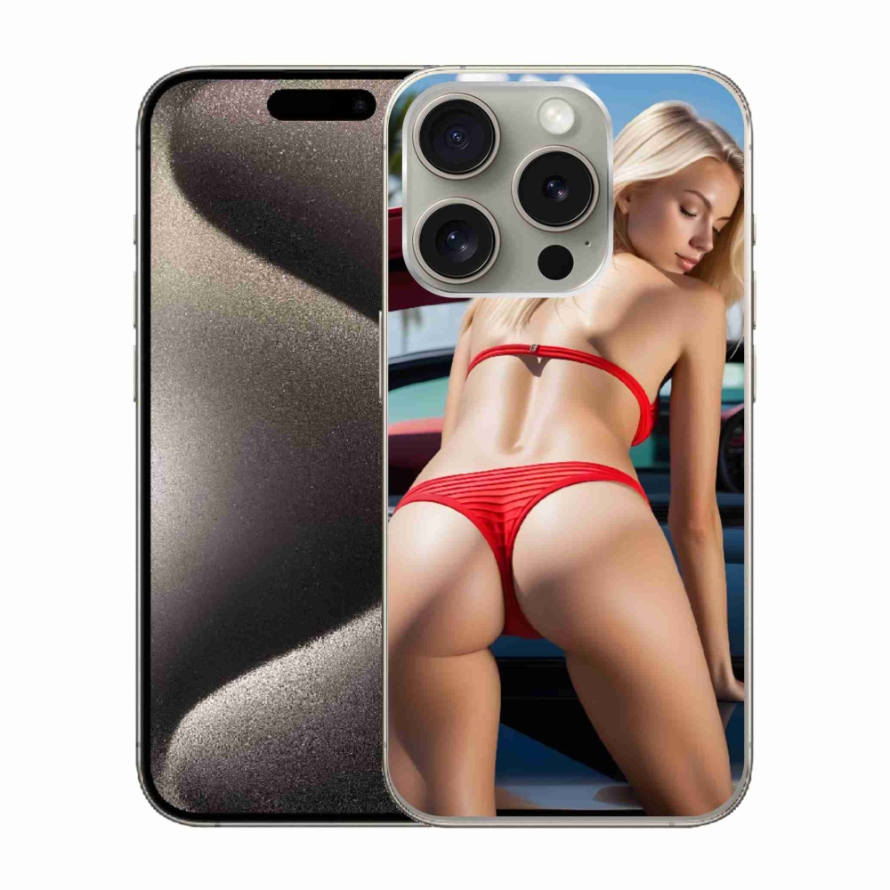 mmCase gél tok az iPhone 15 Pro-hoz – szexi nő 2