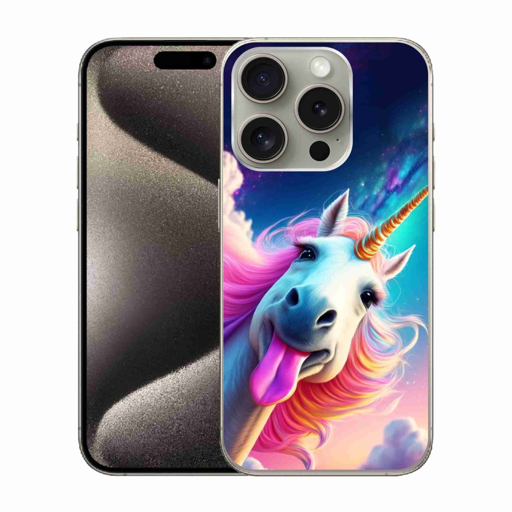 mmCase gél tok az iPhone 15 Pro-hoz – őrült egyszarvú
