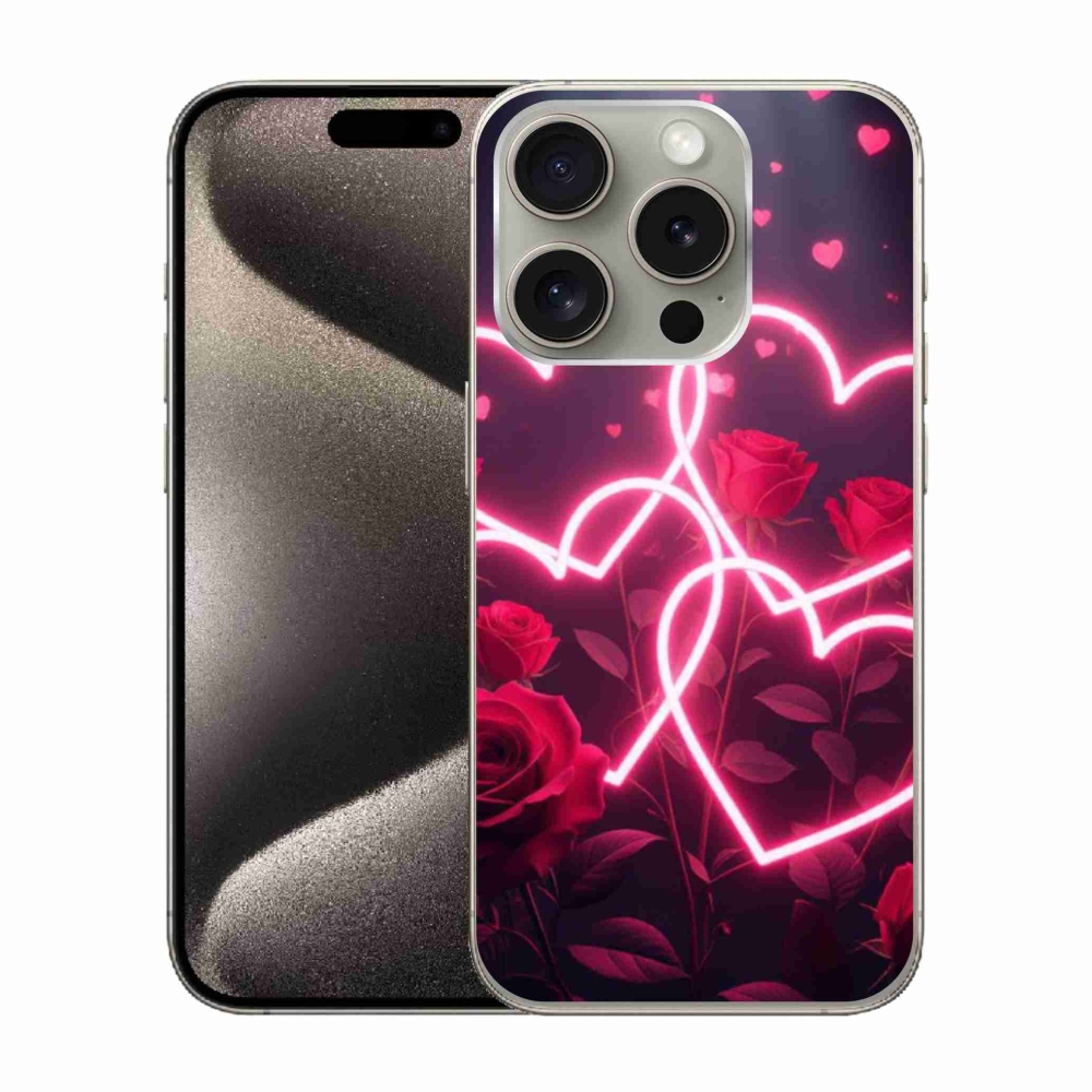 Gél borítás mmCase iPhone 15 Pro készülékhez - Szerelem szíve